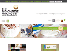 Tablet Screenshot of bigcheesemakingkit.com